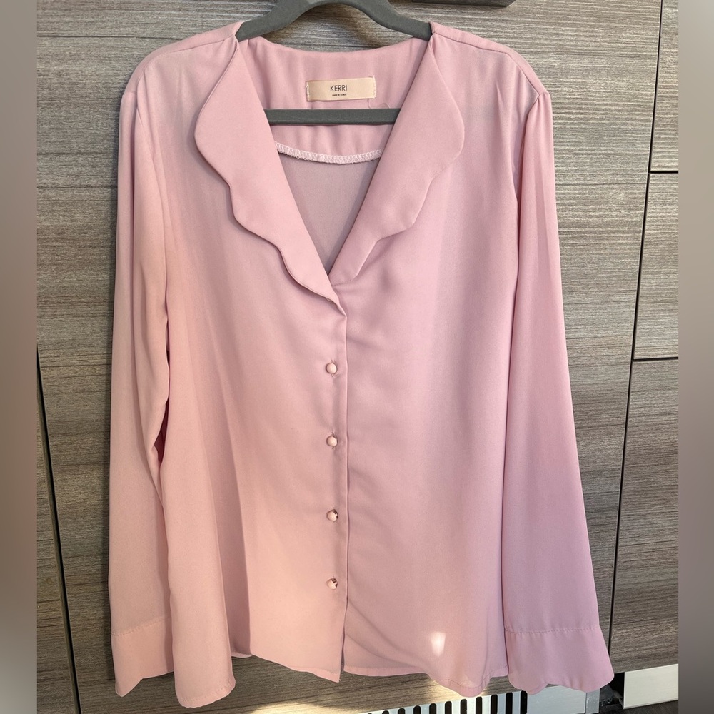 KERRI Korean Pink Blouse - XS